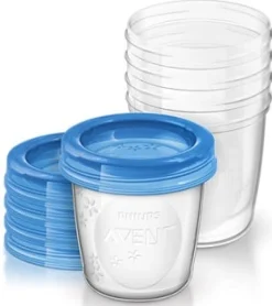 Avent Vasetti Via Coperchio 180ml 5 Pezzi