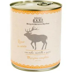 Barf Menu Completo Cibo Umido Trito Di Selvaggina Per Cani Lattina 800g