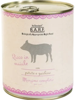 Barf Trito di Maiale Con Patate E Zucchine Per Cani Adulti 800g