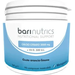 Barinutrics Caldo Calcio Citrato Arancia/Limone 90 Compresse