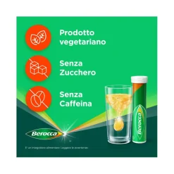 Berocca Plus Integratore Vitamine Minerali per Energia, Concentrazione, Memoria 15 Cpr Effervescenti