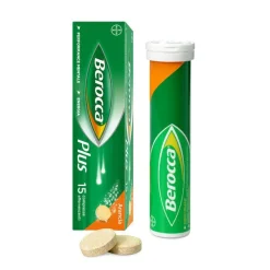 Berocca Plus Integratore Vitamine Minerali per Energia, Concentrazione, Memoria 15 Cpr Effervescenti