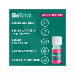 Be-Total Advance B12 50+ Anni Integratore Alimentare Vitamina B12 Zinco 15 Flaconcini