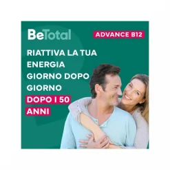 Be-Total Advance B12 50+ Anni Integratore Alimentare Vitamina B12 Zinco 15 Flaconcini