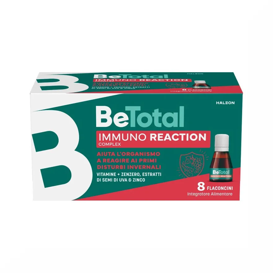 Be-Total Immuno Reaction Integratore Alimentare Difese Immunitarie Vitamina C 8 Flaconcini