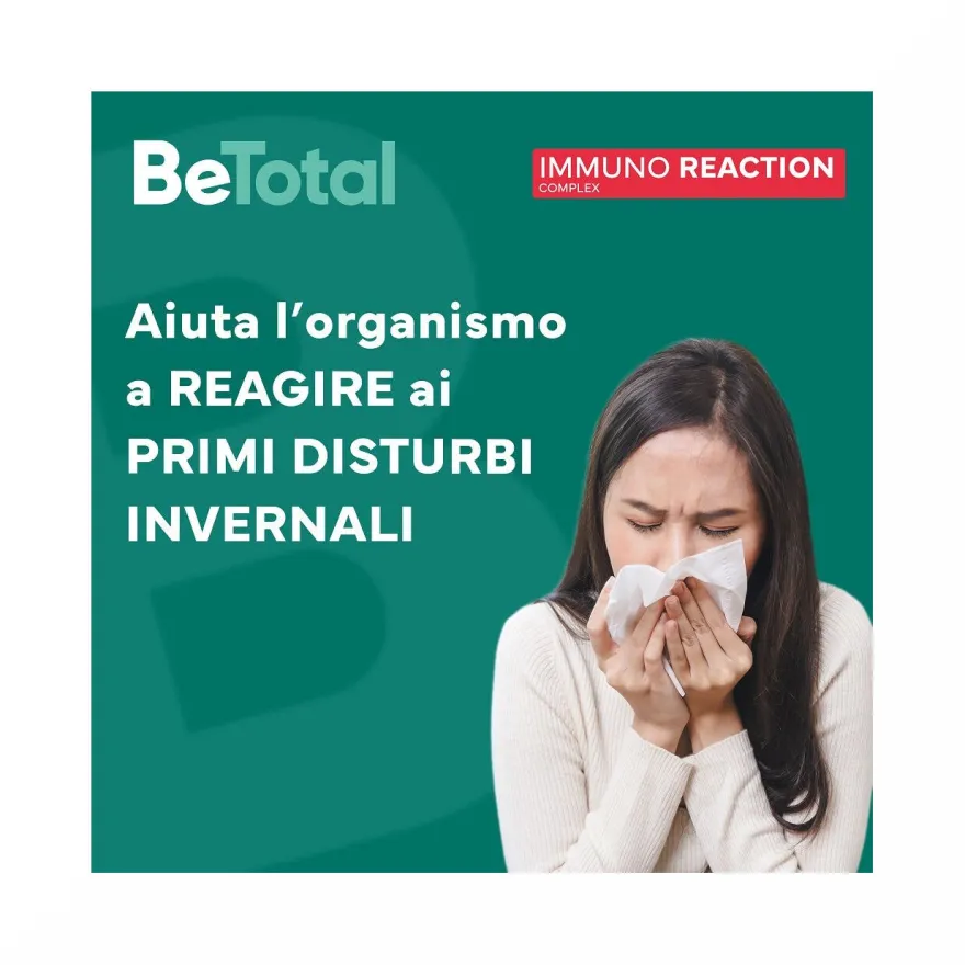 Be-Total Immuno Reaction Integratore Alimentare Difese Immunitarie Vitamina C 8 Flaconcini