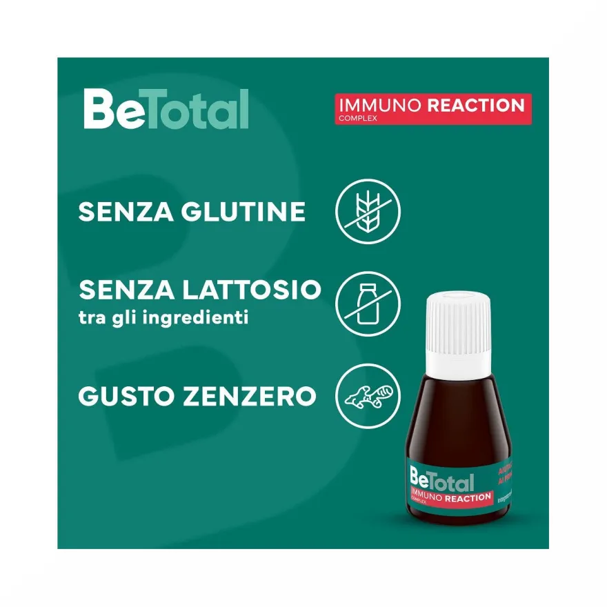 Be-Total Immuno Reaction Integratore Alimentare Difese Immunitarie Vitamina C 8 Flaconcini