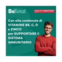 Be-Total Immuno Reaction Integratore Alimentare Difese Immunitarie Vitamina C 8 Flaconcini