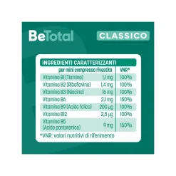 Be-Total Integratore Vitaminico B/B3/B12 Adulti 60 Compresse