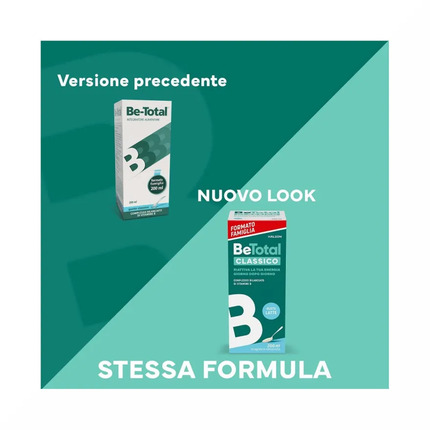 Be-Total Sciroppo Integratore Alimentare Vitamina B Stanchezza Sistema Immunitario Bambini 100 ml