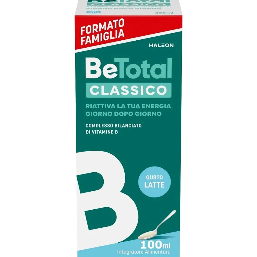 Be-Total Sciroppo Integratore Alimentare Vitamina B Stanchezza Sistema Immunitario Bambini 100 ml
