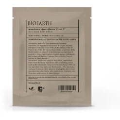 Bioearth Maschera Viso Effetto Filler Olio Di Macadamia 1 Pezzo
