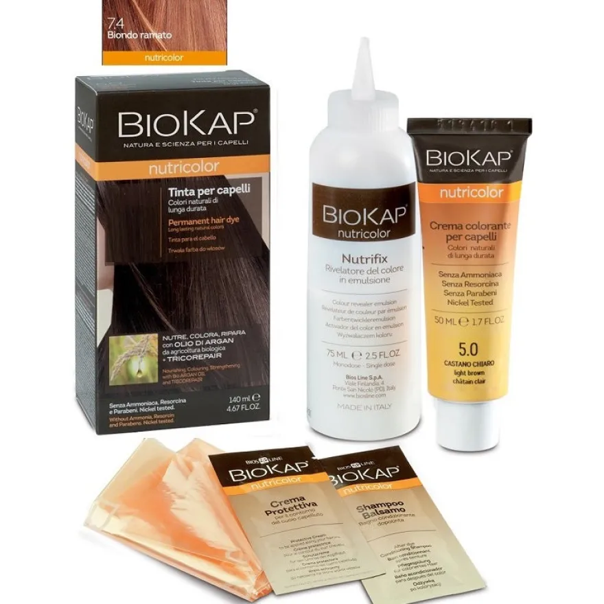 Biokap Nutricolor Tinta Capelli 7,4 Biondo Ramato