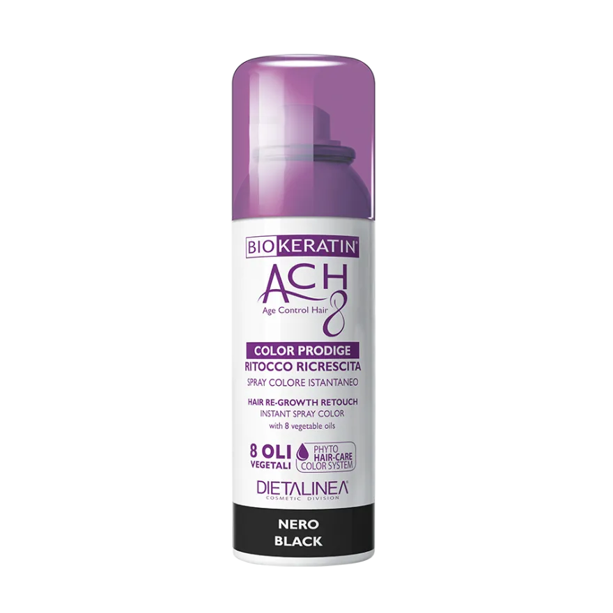 Biokeratin Ach8 Ritocco Ricrescita Spray Nero 75ml