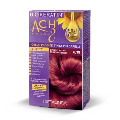 Biokeratin Ach8 Tinta per Capelli Biondo Scuro Rosso Intenso 6/RI