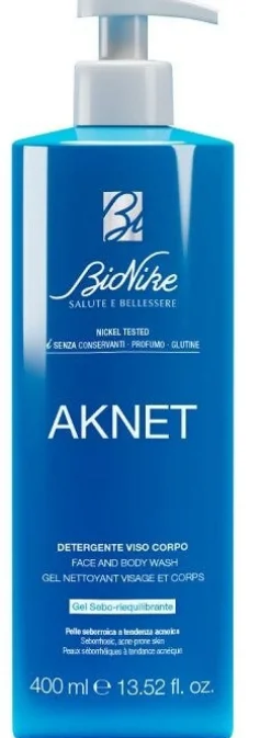 Bionike Aknet Gel Detergente Purificante Viso e Corpo 400ml
