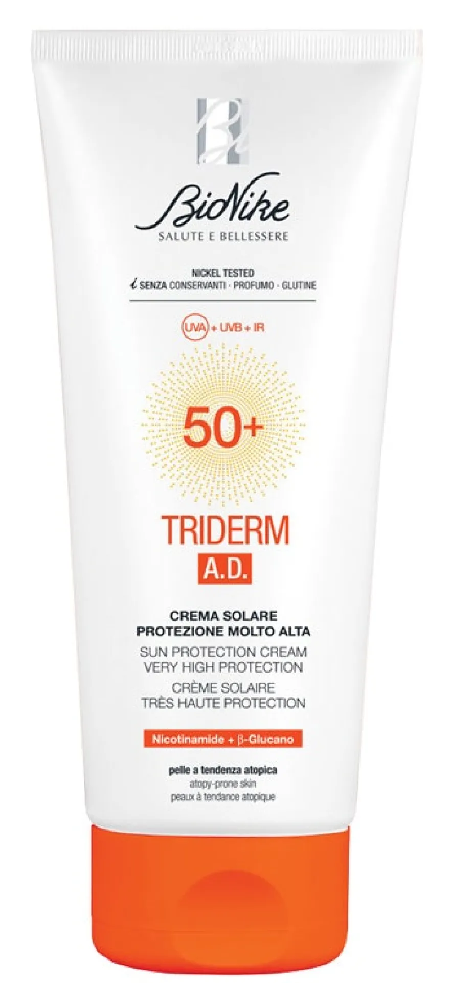 Bionike Triderm AD Crema Solare SPF50+ 200ml