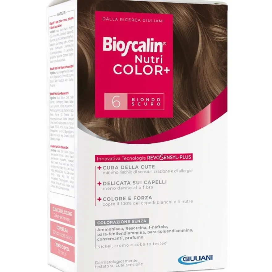 Bioscalin Nutricolor Plus Colorazione Capelli Permanente 6 Biondo Scuro