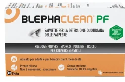 Blephaclean pf Salviette Detersione Quotidiana Palpebre Senza Profumo 20 Pezzi