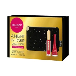 Bourjois Kit Pochette + Rossetto Liquido 3,5ml + Smalto One Second 9ml