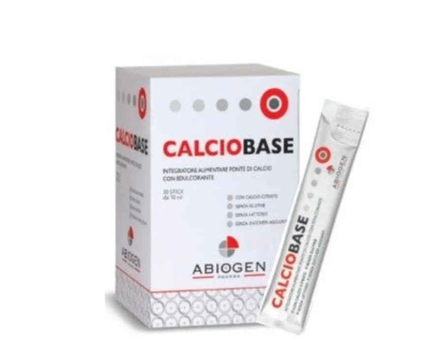 Calciobase 30 Stick 10ml - Integratore di Calcio Potenziato