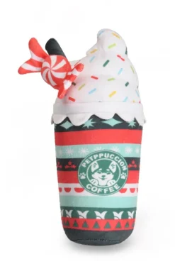 Camon Bicchierone Natalizio in Peluche Per Cani Con Squeaker