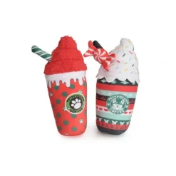Camon Bicchierone Natalizio in Peluche Per Cani Con Squeaker