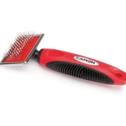 Camon Cardatore Con Denti In Acciaio Punte Arrotondate Per Cani E Gatti 12x8cm