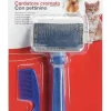 Camon Cardatore Cromato Taglia S Con Pettinino Per Cani E Gatti