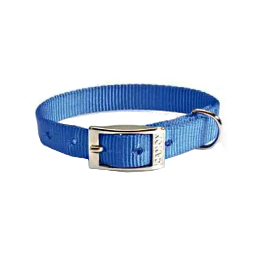 Camon Collare In Nylon Per Cani Colore Blu 15x450mm