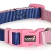 Camon Collare Regolabile Double Premium Blu/Rosa Per Cani Cuccioli 25x300cm/400mm