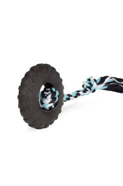 Camon Gioco Cani Pneumatico In Foam TPR Con Corda In Cotone 15cm