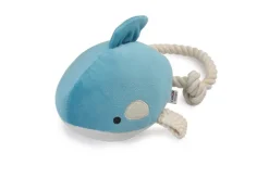Camon Gioco Per Cani Peluche Balena Con Squeaker E Corda