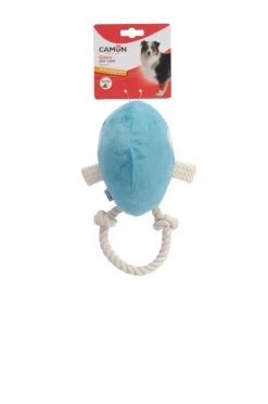 Camon Gioco Per Cani Peluche Balena Con Squeaker E Corda