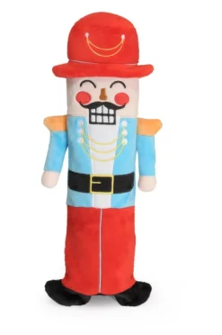 Camon Gioco Pupazzo Schiaccianoci Natalizio in Peluche Con Squeaker Per Cani
