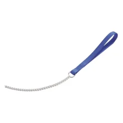 Camon Guinzaglio In Nylon Con Catena In Acciaio Per Cani Colore Blu 2x800mm