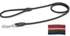 Camon Guinzaglio Per Conduzione In Corda E Nylon Nero 11x1200mm