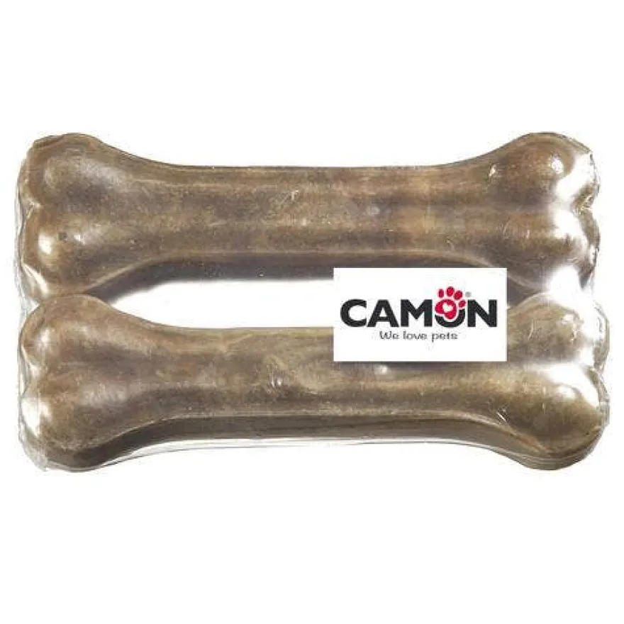Camon Ossi in Pelle Bovina Per Cani 2 Pezzi Da 120g