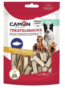 Camon Sandwich con Salmone e Merluzzo Per Cani 80g