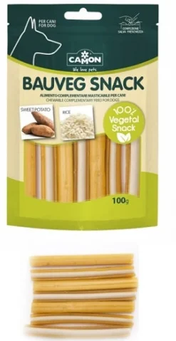 Camon Snack Per Cani Vegan Cannoli Con Riso E Soia 100g