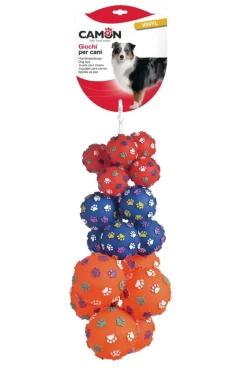 Camon Treccia Vinyl Palla Con Zampine Per Cani