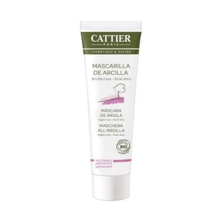 Cattier Maschera Argilla Rosa E Aloe Vera Bio Pelli Sensibili 100ml