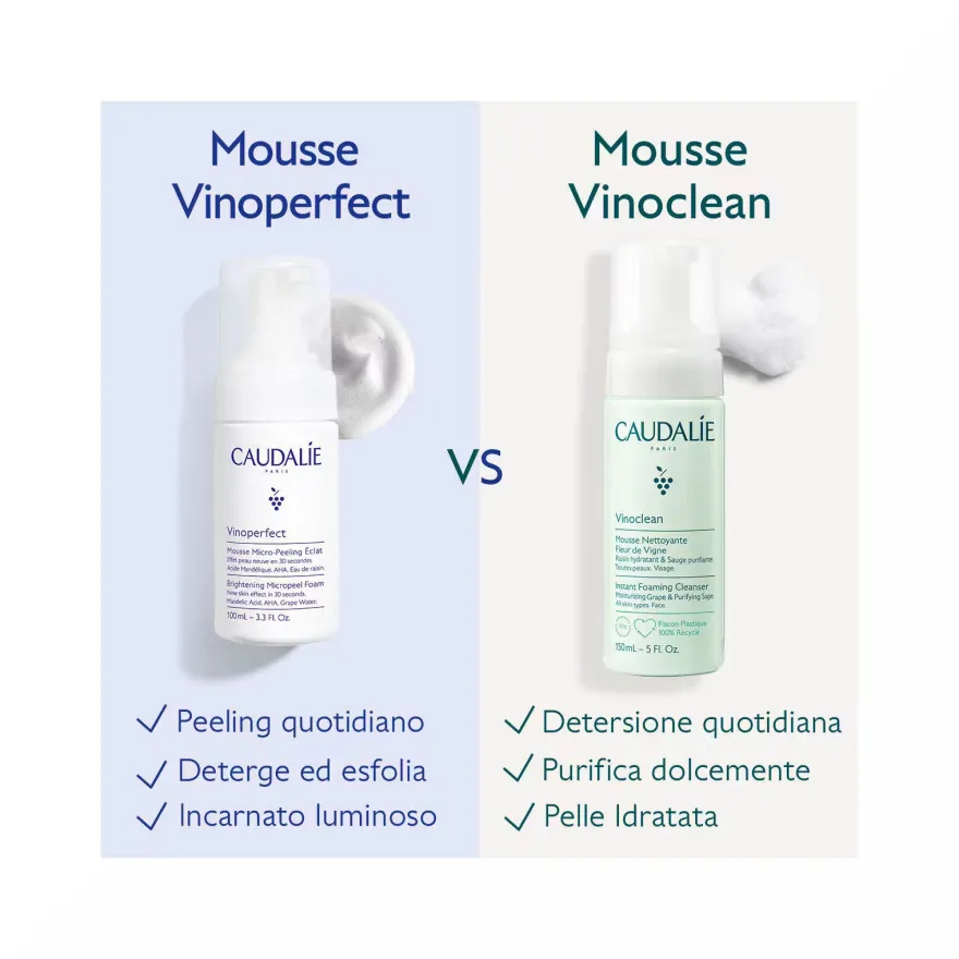 Caudalie Vinoperfect Mousse Micro-Peeling Illuminante 100ml