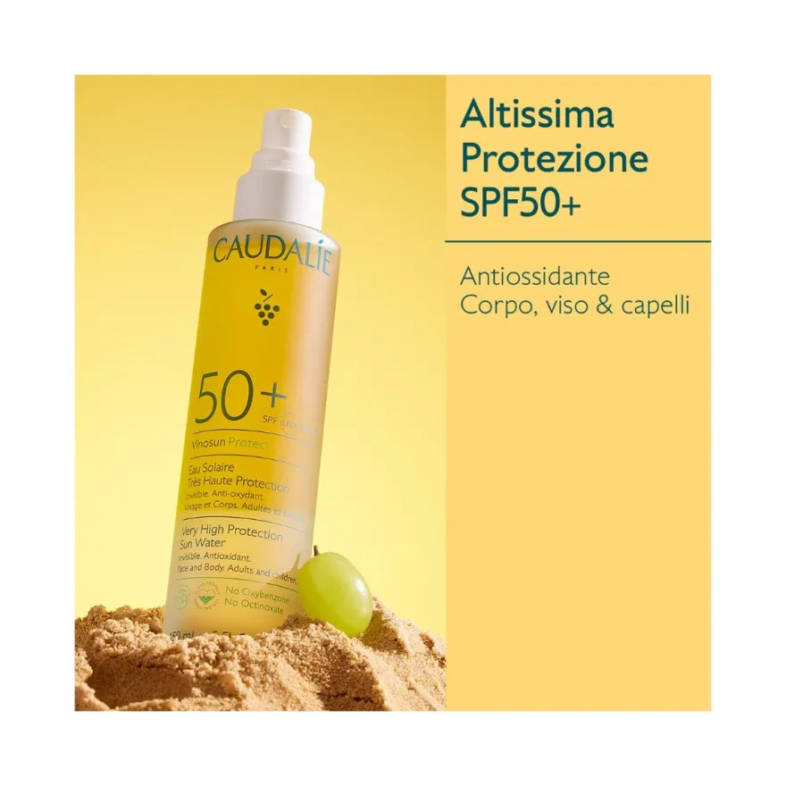 Caudalie Vinosun Protect Acqua Solare Ad Altissima Protezione 150ml SPF50+