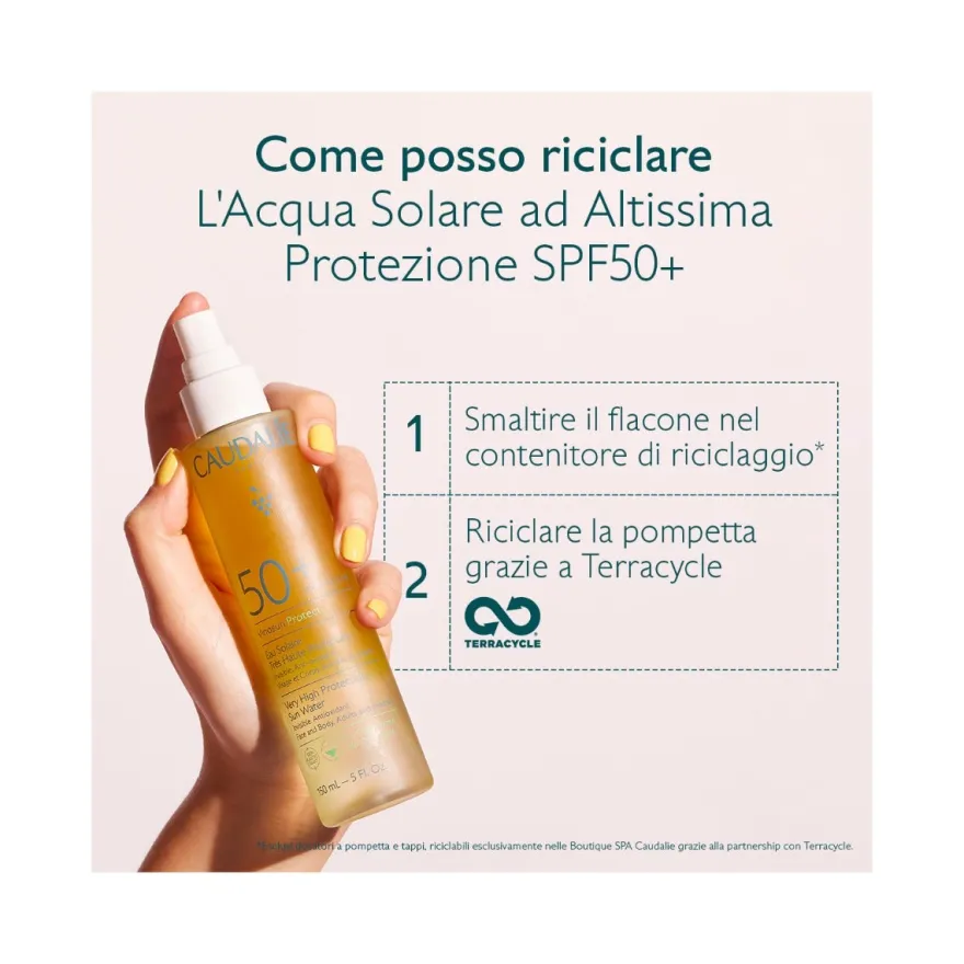 Caudalie Vinosun Protect Acqua Solare Ad Altissima Protezione 150ml SPF50+