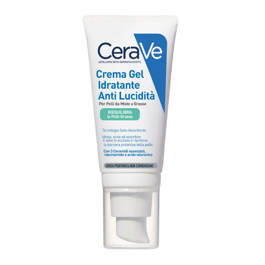 CeraVe Crema Viso Idratante Anti-lucidità Pelle Grassa e Mista 50ml