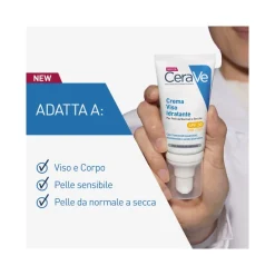 CeraVe Crema Viso Idratante SPF30 24 Ore con Acido Ialuronico 52ml