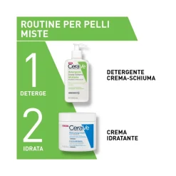 CeraVe Detergente Crema Schiuma Idratante Pelli Normali-Secche 236ml
