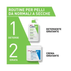 CeraVe Detergente Idratante Viso Pelle Da Normale A Secca Con Acido Ialuronico E Ceramidi 473 ml