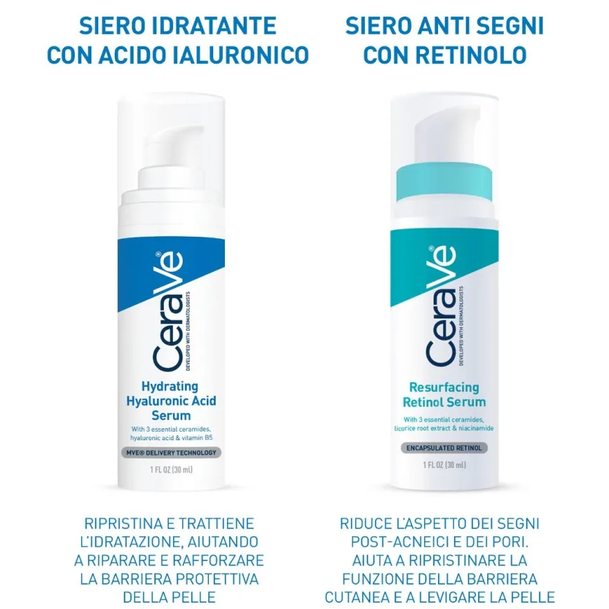 CeraVe Siero Idratante Viso con Acido Ialuronico 30ml